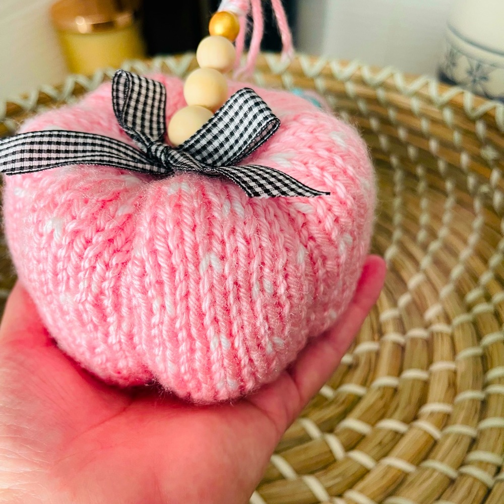 Hand Knit Pumpkin. Limited Collection.